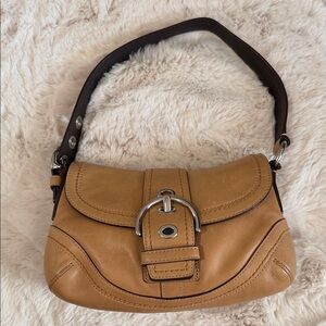 Coach Tan Leather Shoulder Bag